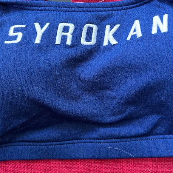 Syrokan Navy, Red, White Swim Sports Bra** ~ Size S-NWT - Picture 10 of 12